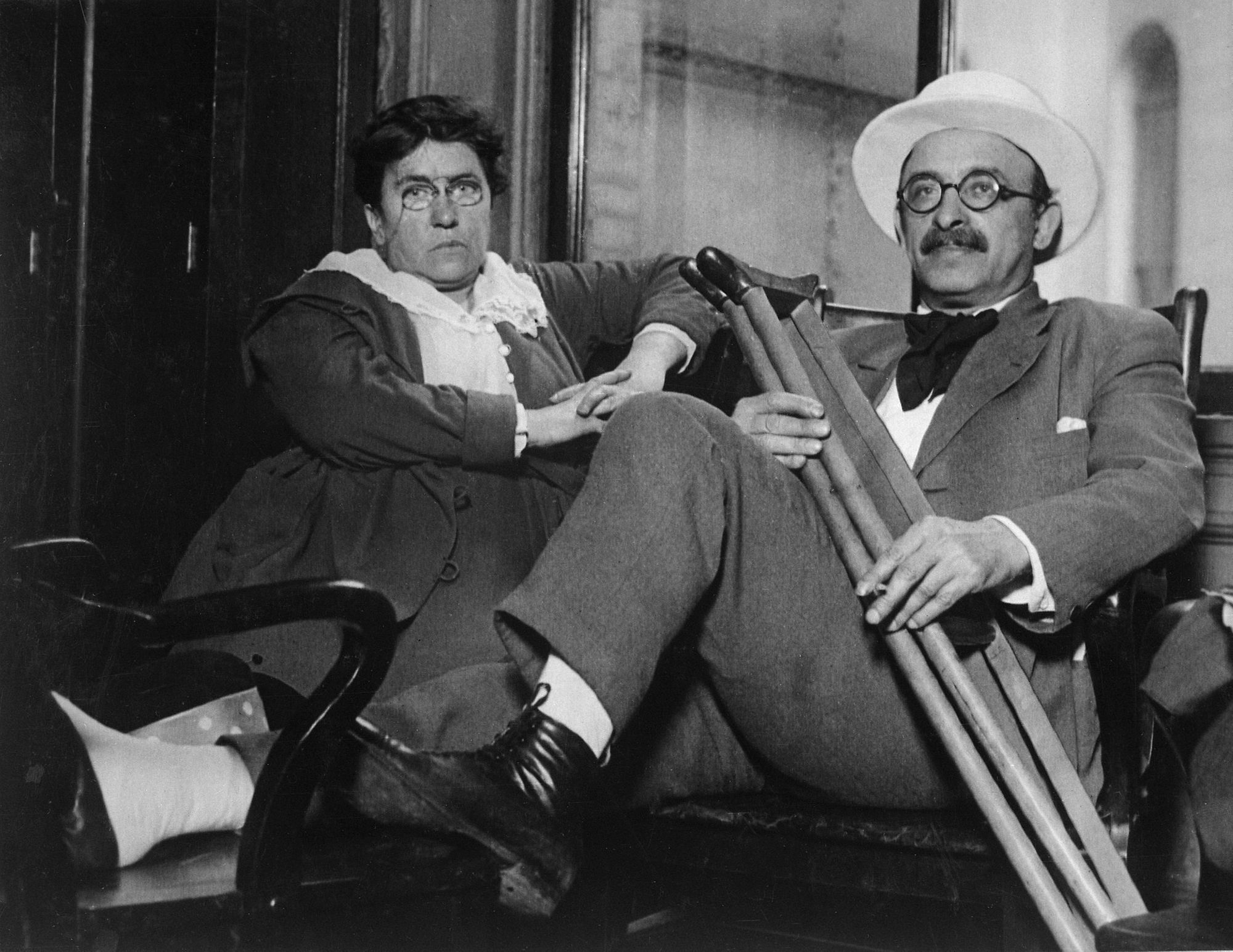 Emma Goldman and Alexander Berkman. Source: Wiki Commons Media