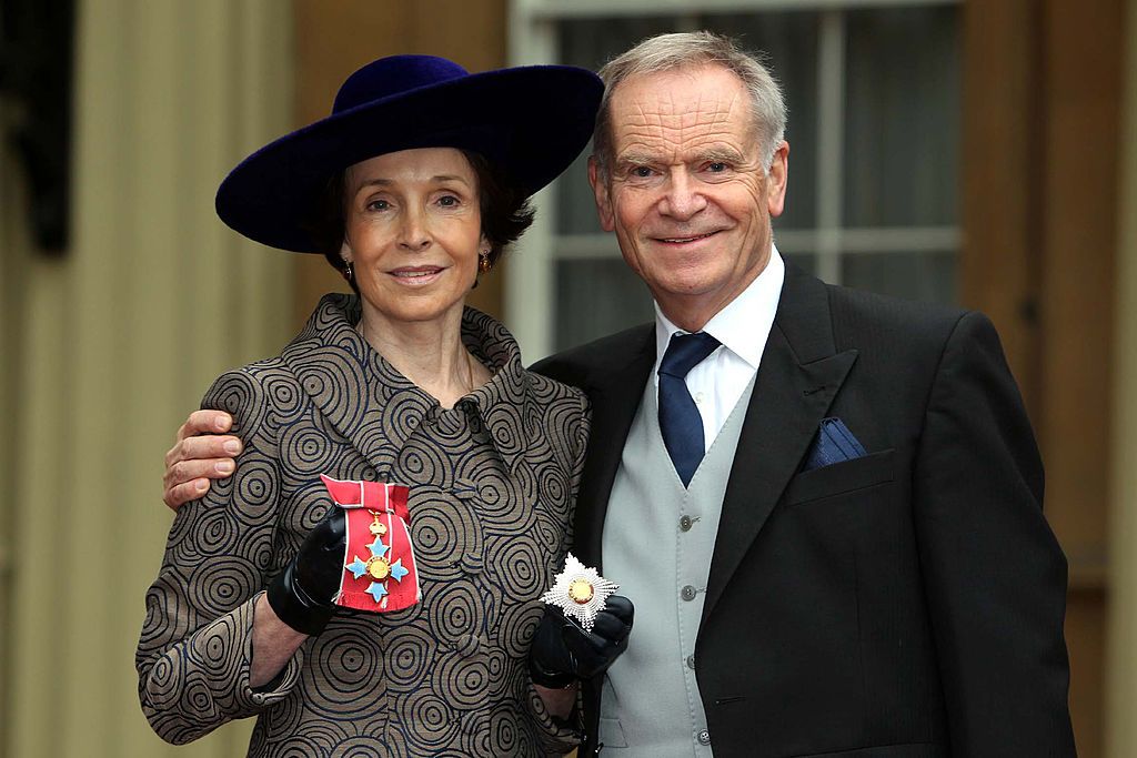 Mary & Jeffrey Archer at a Royal Investiture ceremony at Buckingham Palace, 2012