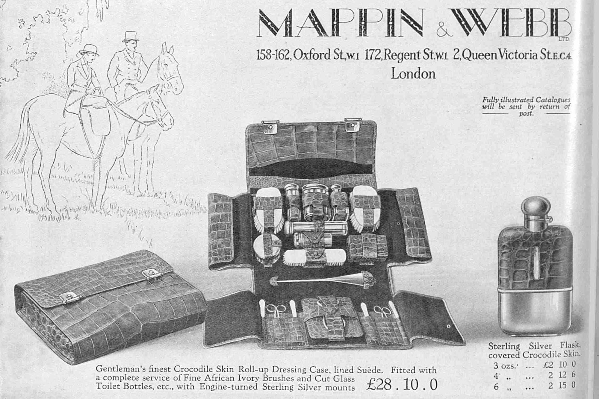 Mappin & Webb Advert in The Bystander 1928. Source: British Newspaper Archives