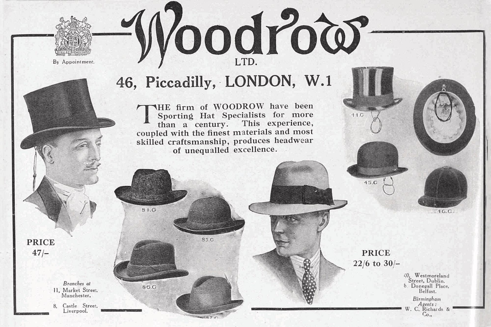 Ad for Woodrow Ltd Source: The Bystander Magazine