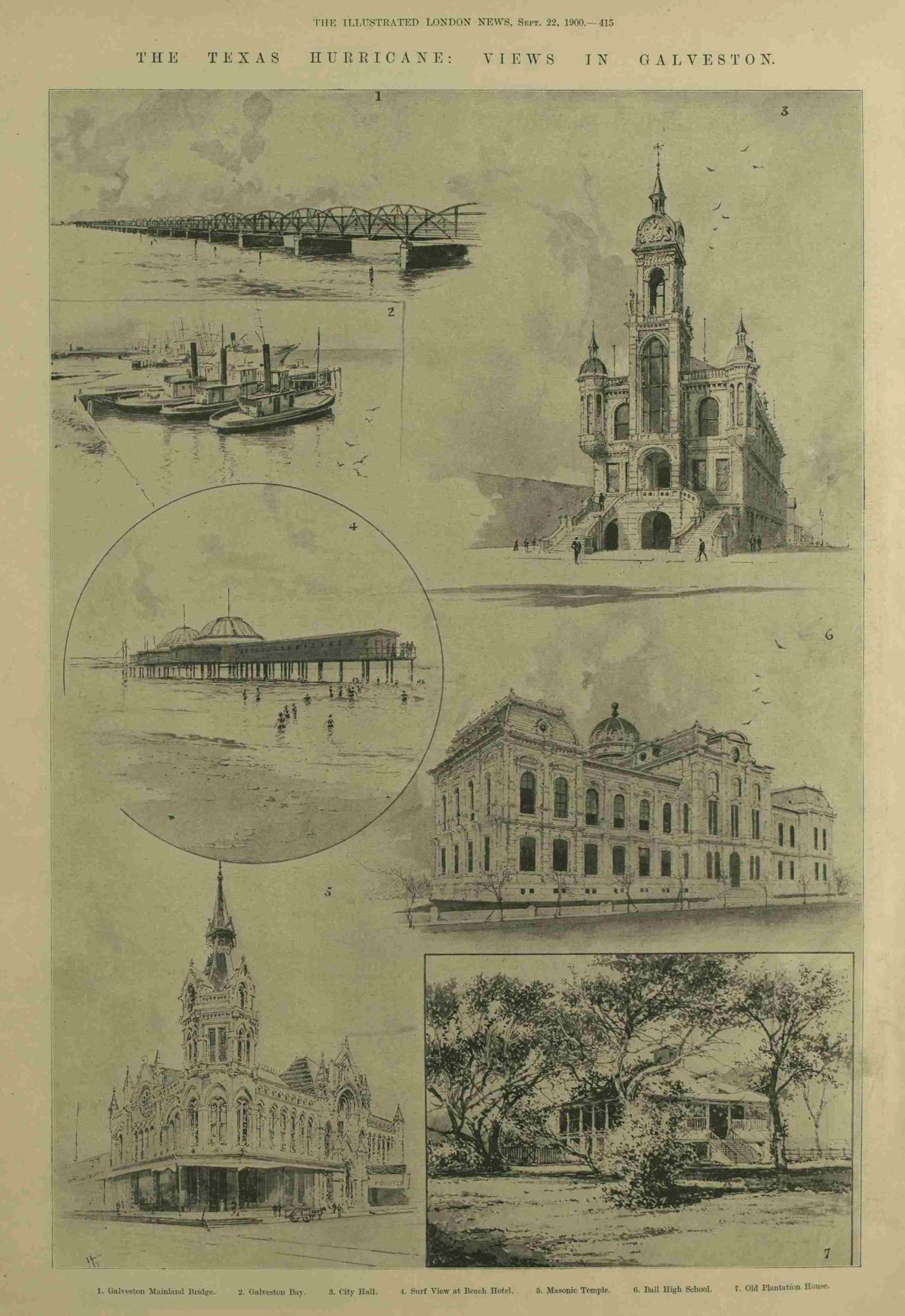 Galveston, Texas: The Illustrated London News