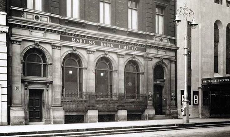 Martins Bank Ltd on 16-18 Whitehall in 1966