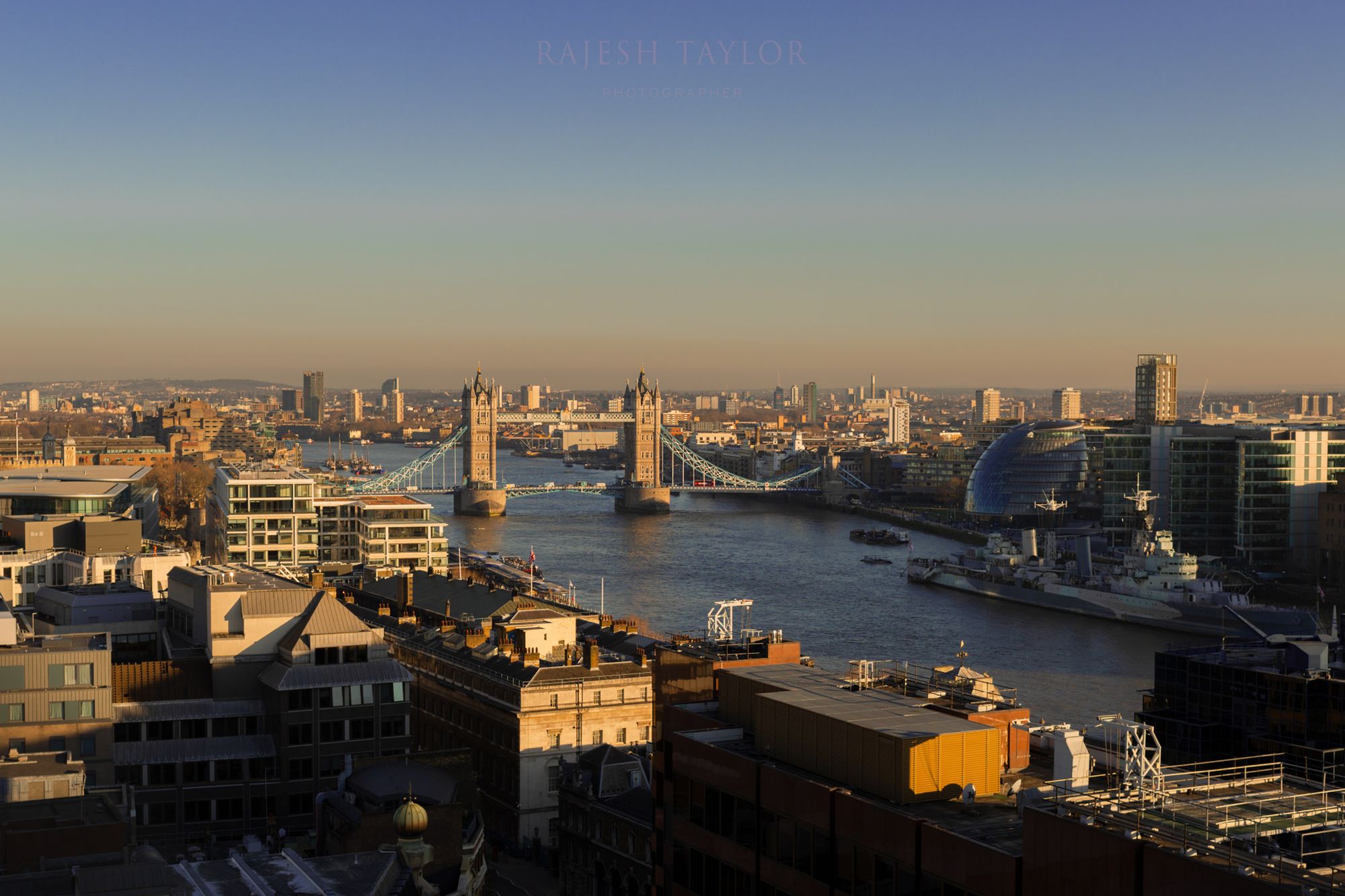 The City of London towards Tower Bridge and Southwark. © Rajesh Taylor