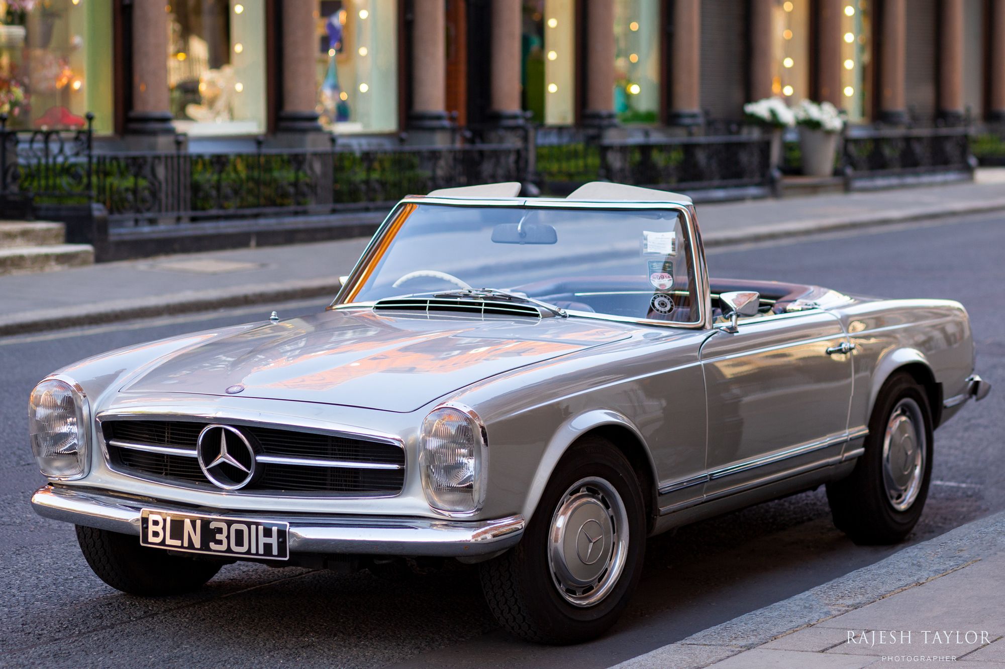 1969 Mercedes, South Audley Street, Mayfair. Rajesh Taylor ©