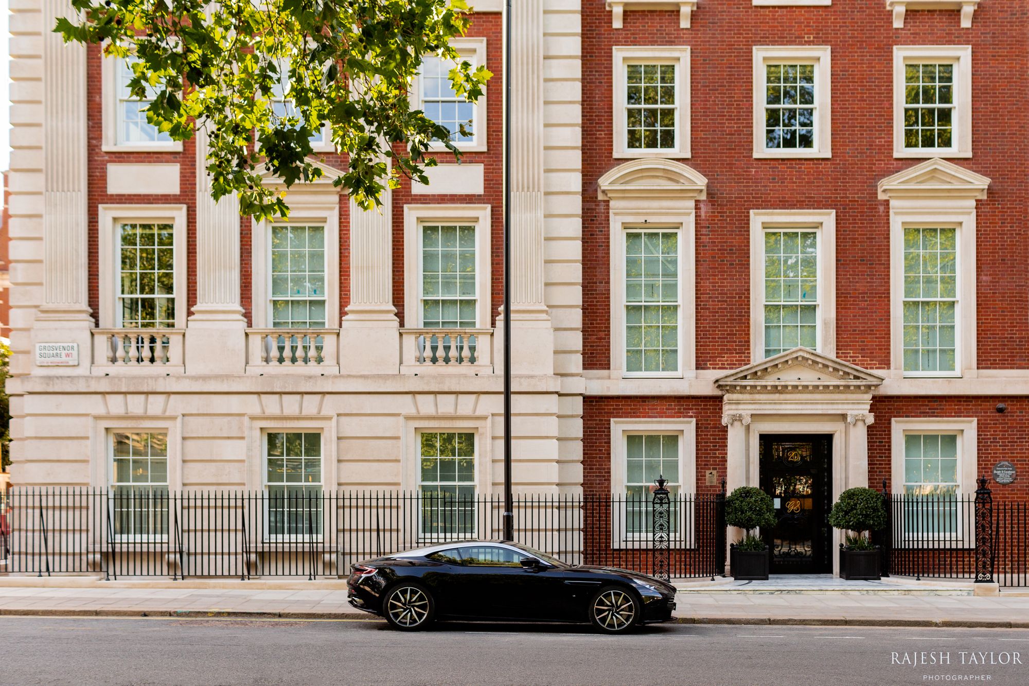 Aston Martin DB8, Grosvenor Square, Mayfair. Rajesh Taylor ©